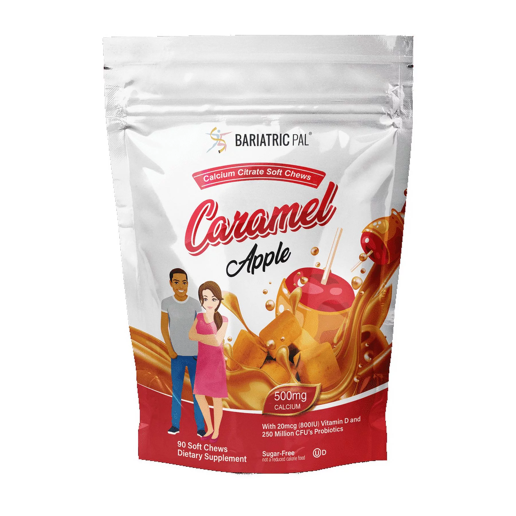 Duodenal Switch Vitamin Pack – Chewables Size: 3-Month Supply, BariatricPal Multivitamin ONE: Orange Citrus Chewable – Iron Free, BariatricPal Calcium Citrate Soft Chews: Caramel Apple - Image 5