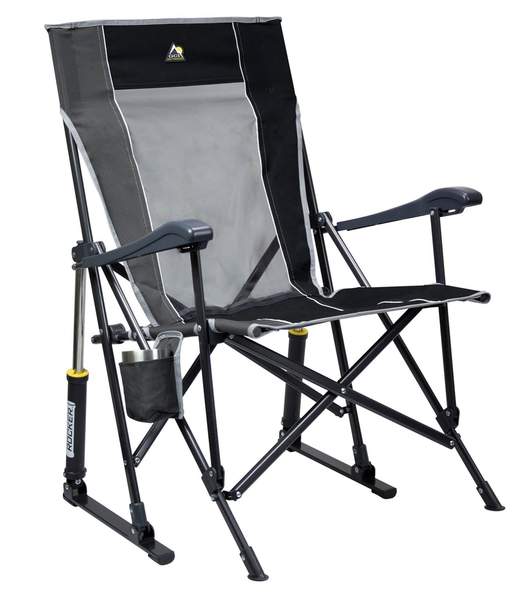 GCI Outdoor Roadtrip Rocker Chair, Black