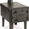 Guide Gear Outdoor Wood Burning Stove, Portable with Chimney Pipe for Cooking, Camping, Tent, Hiking, Fishing, Backpacking
