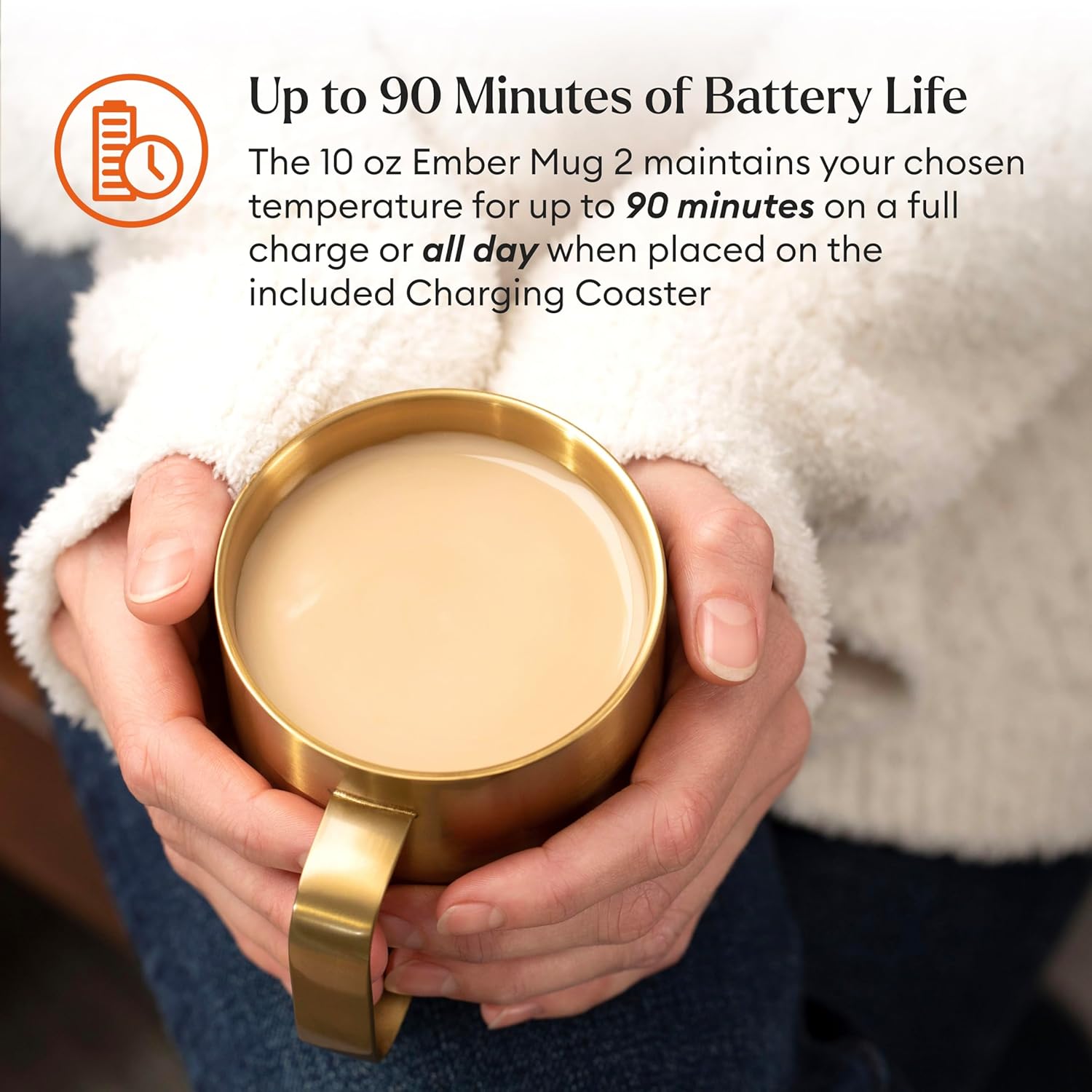 Ember Temperature Control Smart Mug 2, 14 Oz, App-Controlled Heated Coffee Mug with 80 Min Battery Life and Improved Design, White - Image 33