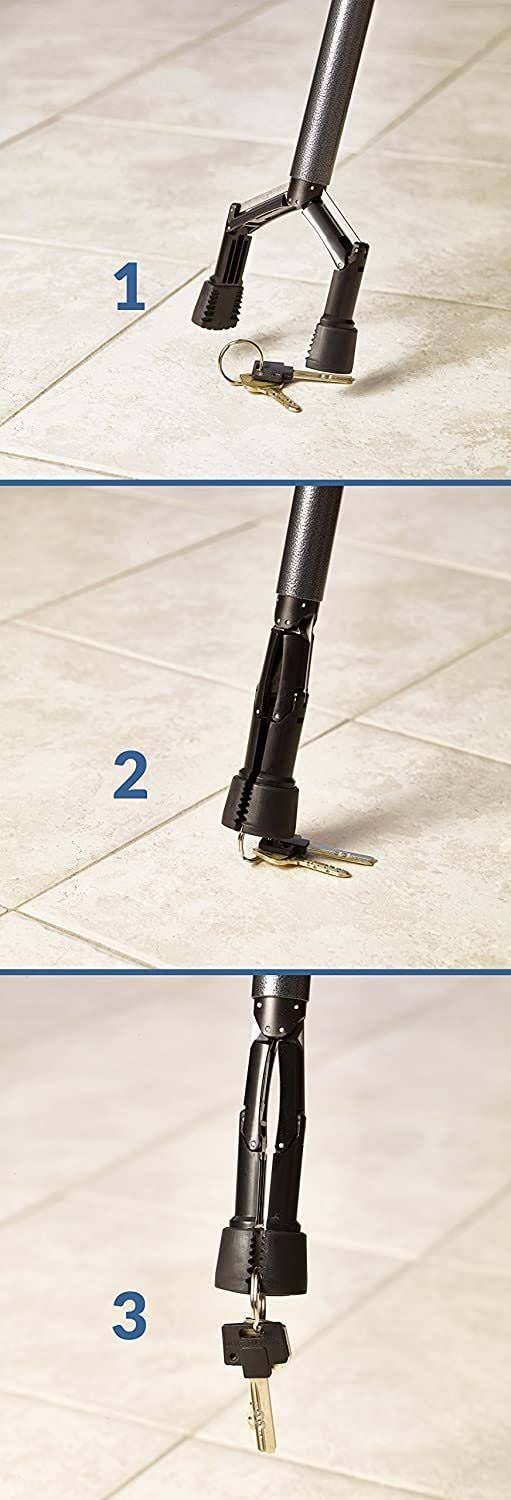 Handy Cane All-in-One Walking Aid with Built-In Reacher Grabber-Small - Image 2