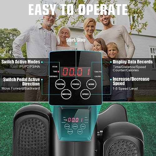 ANCHEER Under Desk Elliptical Machine – Quiet Pedal Exerciser for Seniors, Office & Home, Low-Impact Seated Leg Workout Equipment, Smart LCD Display, Remote Control - Image 21