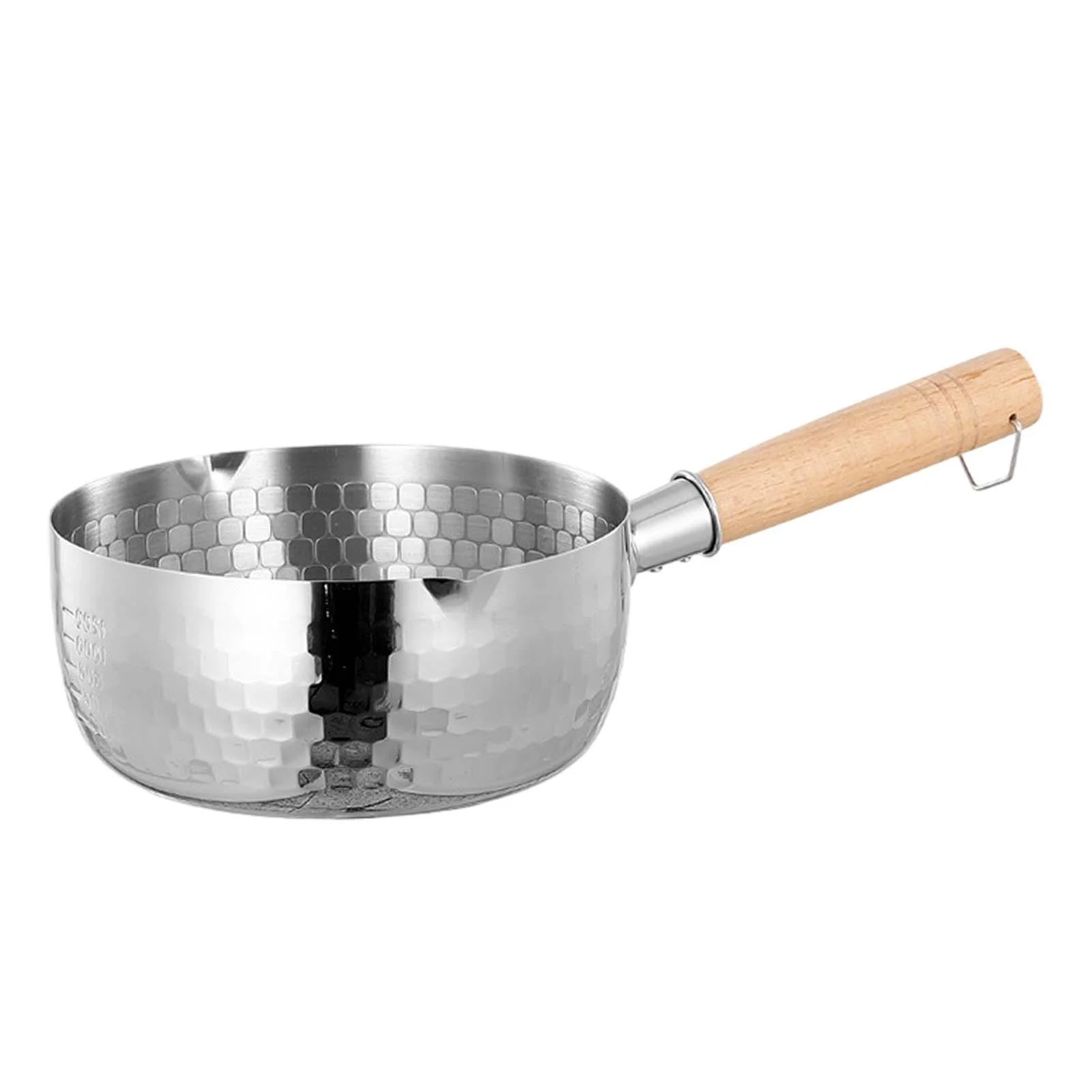 CUTICATE Japanese Saucepan Sauce Pan Universal Stoves Noodles Pasta Long Handle Stovepot Cooking Pot for Hiking Indoor Outdoor Camping 18cm - Image 4
