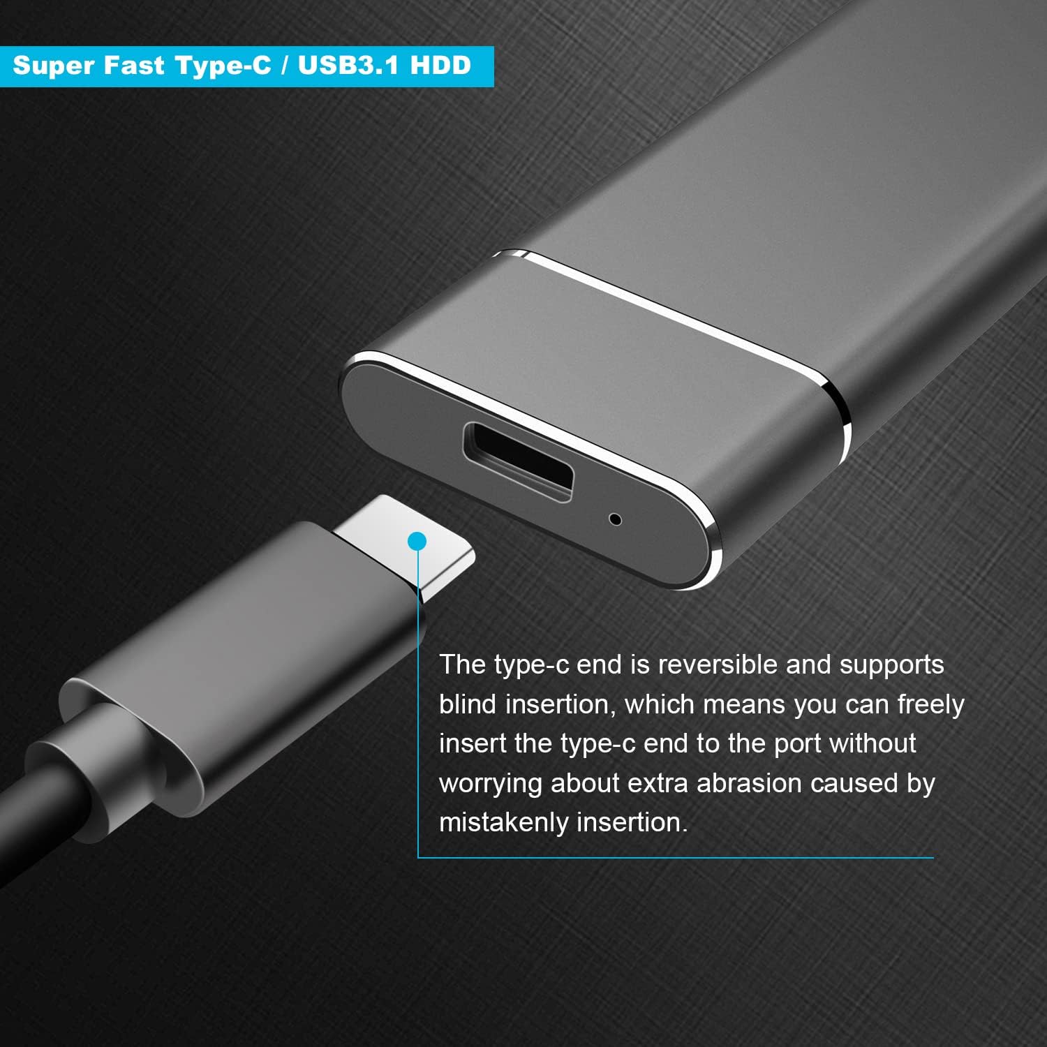 External Hard Drive Compatible for Mac, PC, Desktop, Laptop, Portable 2TB External Hard Drive, Ultra Slim Hard Drive, YSYDYPBB-05 (2TB, C-Black) - Image 2