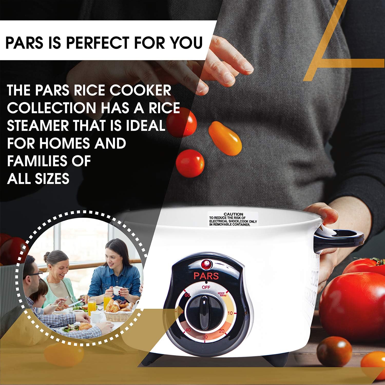Pars Automatic Persian Rice Cooker – Tahdig Rice Maker Perfect Rice Crust, 10 Cup - Image 14